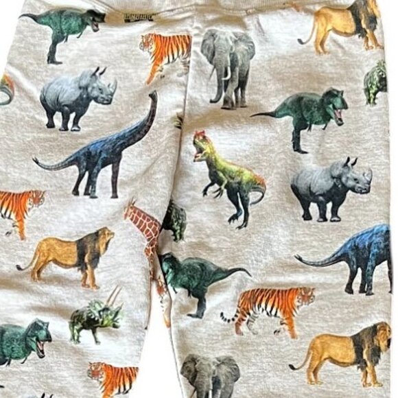 H&M Prehistoric & Jungle Animals Kids Sweatpants w/Tie Waistband, Size US 10 - Picture 2 of 7